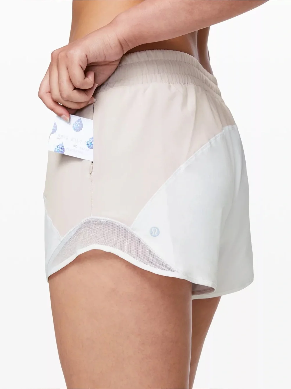 Lululemon Hotty Hot Shorts Size 4 Light Chrome White